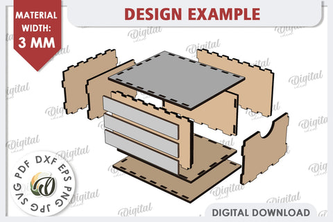 Valentine's Day Box Laser Cut. Valentine Day Gifts SVG SVG Evgenyia Guschina 