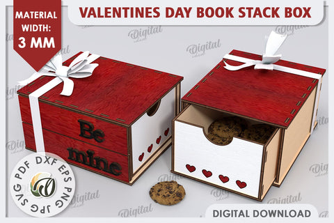Valentine's Day Box Laser Cut. Valentine Day Gifts SVG SVG Evgenyia Guschina 