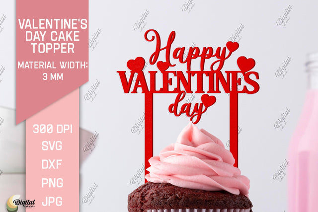 Valentine's Day Cake Topper. Valentine Laser. Love Quote SVG SVG Evgenyia Guschina 