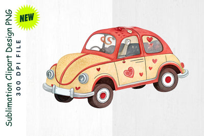 Valentine's Day Car Sublimation Clipart Sublimation Regulrcrative 