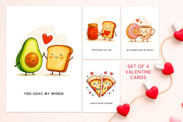 valentines day card, funny valentine card, food pun valentine SVG KMarinaDesign 