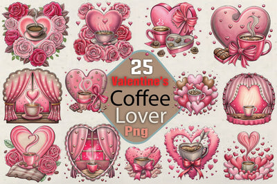 Valentines Day Coffee Lover Png SVG Angelina750 
