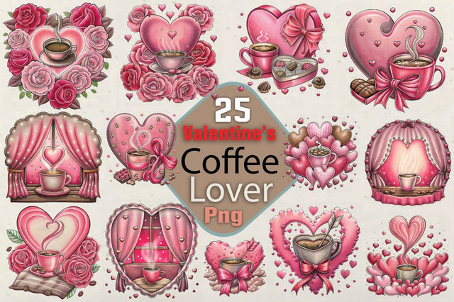 Valentines Day Coffee Lover Png SVG Angelina750 