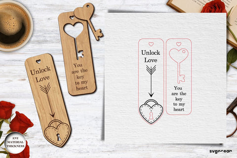 Valentine's Day Couple Bookmarks SVG Bundle SVG SvgOcean 