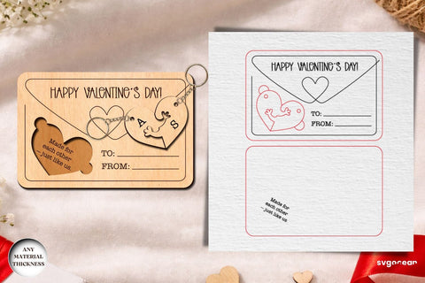 Valentine's Day Couple Keychains SVG Bundle SVG SvgOcean 