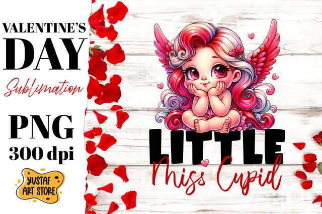 Valentines day Cupid sublimation design Sublimation Yustaf Art Store 
