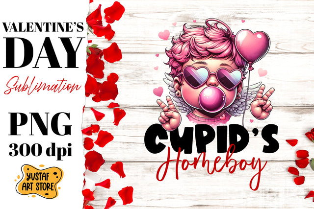Valentines day Cupid sublimation design Sublimation Yustaf Art Store 
