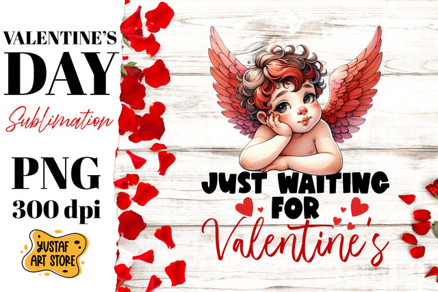 Valentines day Cupid sublimation design Sublimation Yustaf Art Store 