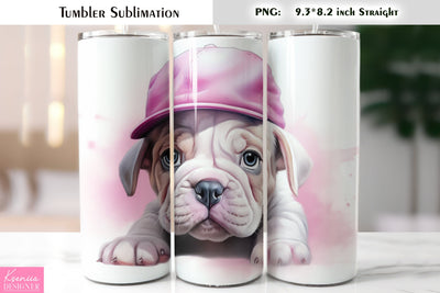 Valentines Day Cute Dog Tumbler Sublimation Sublimation Kseniia designer 