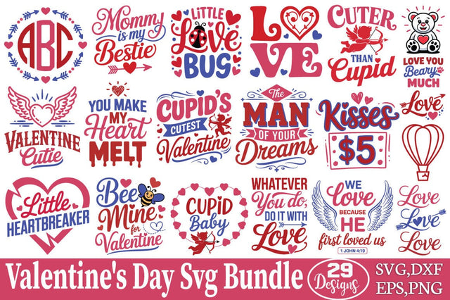 Valentine's Day Designs Svg Bundle SVG Angelina750 