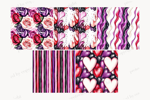 Valentines Day Digital Paper | Passion Pattern Digital Pattern GlamArtZhanna 