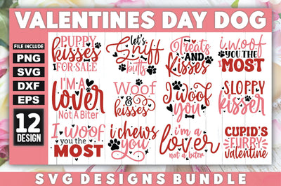 Valentines Day Dog SVG Bundle SVG Ariyan 