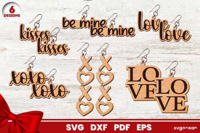 Valentine's Day Earring Bundle SVG SvgOcean 