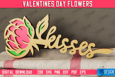Valentine's Day Flowers | Romantic Gift | Girlfriend Gift Idea | CNC File SVG Fly Design 