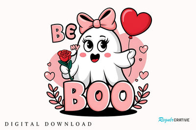 Valentine's Day Ghost Sublimation Design Sublimation Regulrcrative 