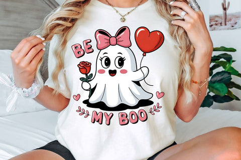 Valentine's Day Ghost Sublimation Design Sublimation Regulrcrative 