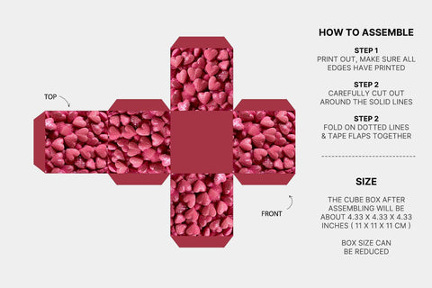 valentines day gift box Sublimation KMarinaDesign 