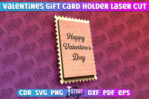 Valentine's Day Gift Card Holder Bundle | Gift Idea | Greeting Card | CNC Files SVG The T Store Design 