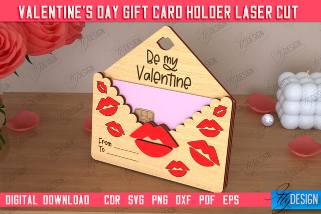 Valentine's Day Gift Card Holder | Gift Idea | Greeting Card | CNC File SVG Fly Design 