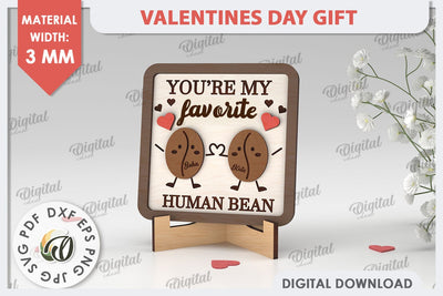 Valentines Day Gift Laser Cut. Laser Cut Stand SVG. Love SVG SVG Evgenyia Guschina 
