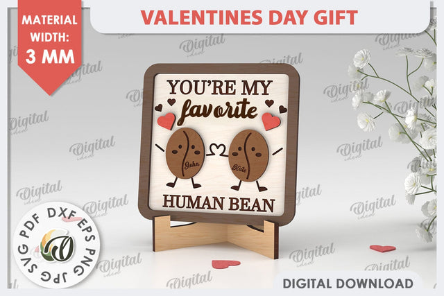 Valentines Day Gift Laser Cut. Laser Cut Stand SVG. Love SVG SVG Evgenyia Guschina 