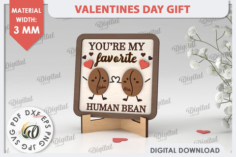 Valentines Day Gift Laser Cut. Laser Cut Stand SVG. Love SVG SVG Evgenyia Guschina 