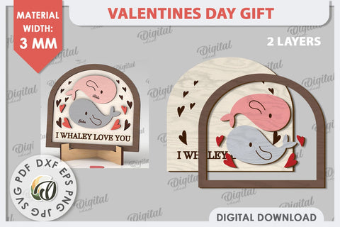 Valentines Day Gift Laser Cut. Laser Cut Stand SVG. Love SVG SVG Evgenyia Guschina 