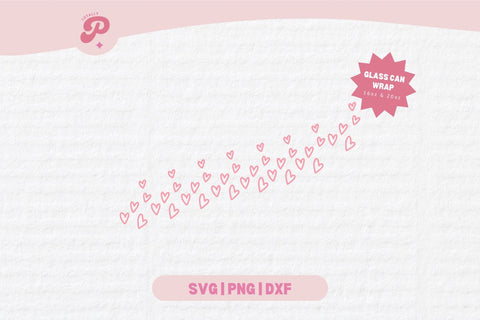 Valentine's Day Glass Can SVG | V Day, Bow, Heart, Love, Candy Hearts, Boho, Cherry Bow, Conversation Hearts | Silhouette Cameo, Cricut DIY SVG Totally Posie 