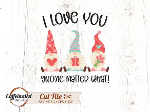Valentine's Day Gnome Bundle SVG Caffeinated SVGs 