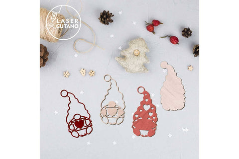 Valentine's Day Gnomes Bundle Multilayer Templates SVG LaserCutano 