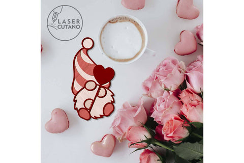 Valentine's Day Gnomes Bundle Multilayer Templates SVG LaserCutano 