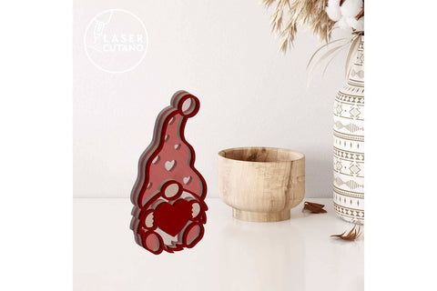 Valentine's Day Gnomes Bundle Multilayer Templates SVG LaserCutano 