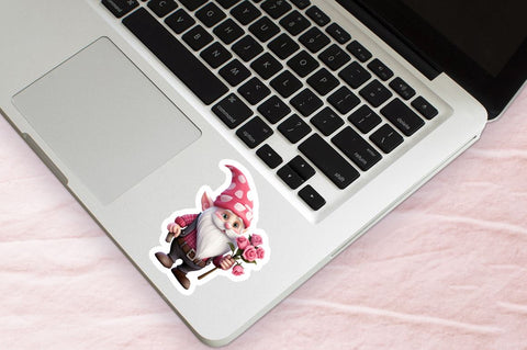 Valentine's Day Gnomes Printable Stickers Bundle Sublimation Regulrcrative 