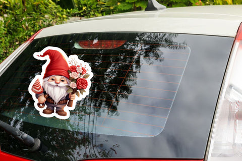 Valentine's Day Gnomes Printable Stickers Bundle Sublimation Regulrcrative 