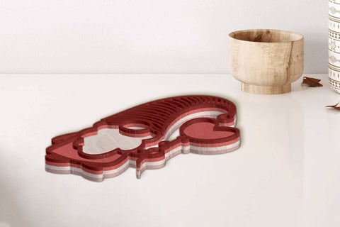 Valentine's Day Gnomes Set, Home Decoration SVG LaserCutano 