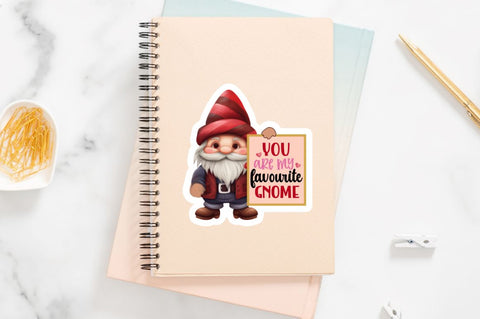 Valentine's Day Gnomes Sticker Bundle Sublimation Regulrcrative 