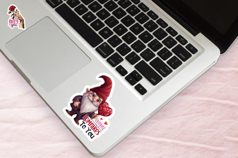 Valentine's Day Gnomes Sticker Bundle Sublimation Regulrcrative 
