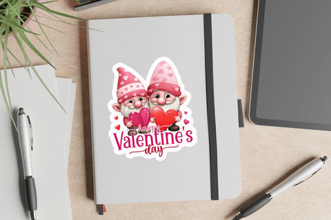 Valentine's Day Gnomes Sticker Bundle Sublimation Regulrcrative 
