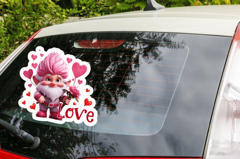 Valentine's Day Gnomes Sticker Bundle Sublimation Regulrcrative 