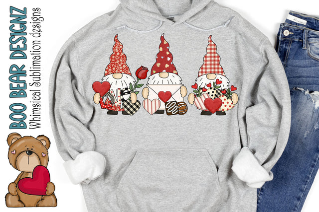 Valentines' day Gnomes Sublimation Boo Bear Designz 