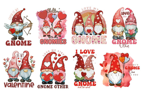 Valentines Day Gnomes Sublimation Bundle Sublimation CraftLabSVG 