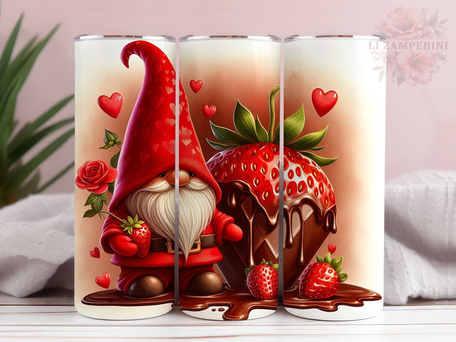 Valentines Day Gnomes Tumbler PNG, Cute Valentine Gnome 20oz Tumbler Wrap PNG, Straight & Tapered Tumbler Wrap, Instant Digital Download Sublimation Li Zamperini 