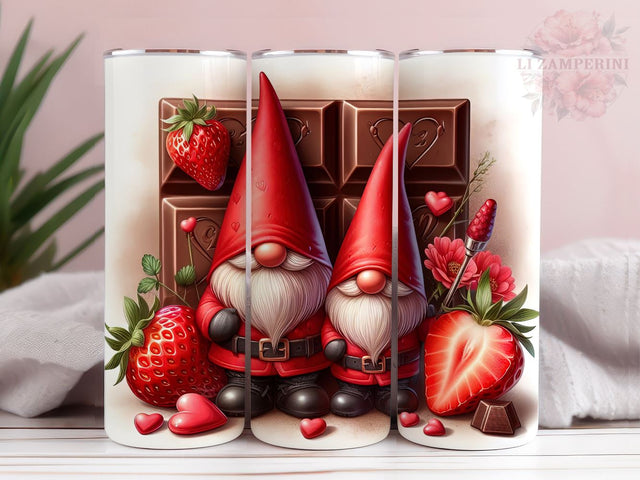 Valentines Day Gnomes Tumbler PNG, Cute Valentine Gnome 20oz Tumbler Wrap PNG, Straight & Tapered Tumbler Wrap, Instant Digital Download Sublimation Li Zamperini 