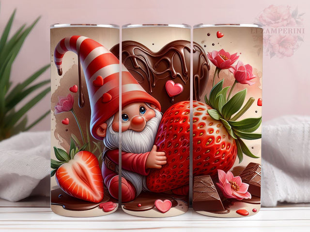 Valentines Day Gnomes Tumbler PNG, Cute Valentine Gnome 20oz Tumbler Wrap PNG, Straight & Tapered Tumbler Wrap, Instant Digital Download Sublimation Li Zamperini 
