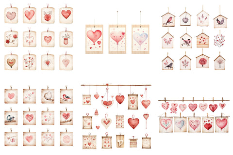 Valentine’s Day Hanging Wooden Signs Sublimation designartist 