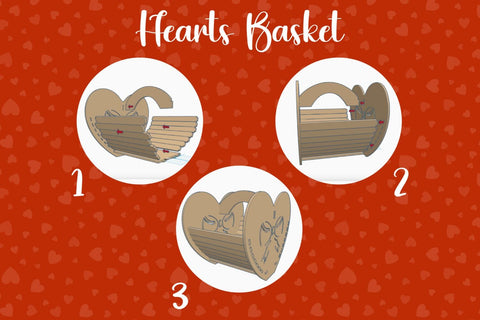 Valentine's Day Heart Baskets SVG SvgOcean 