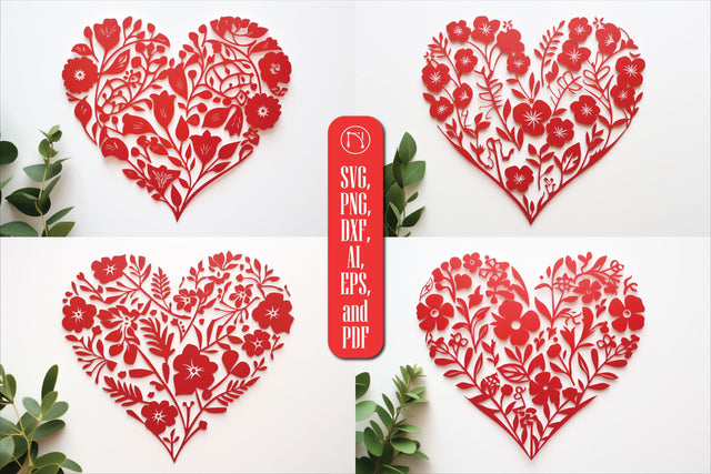 Valentine's Day Heart Element SVG Bundle SVG MD JOYNAL ABDIN 