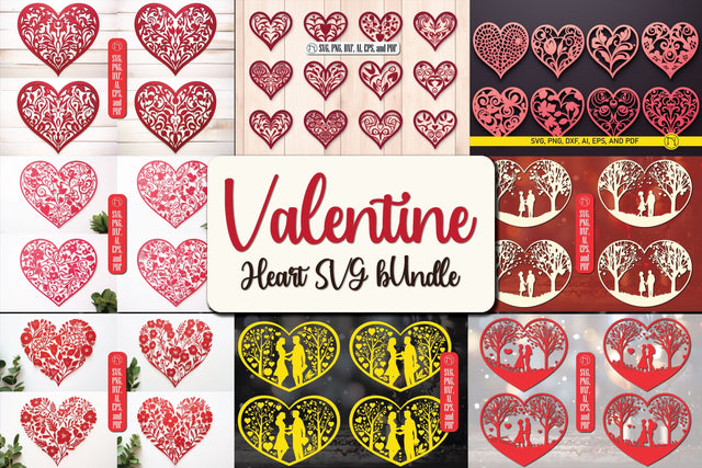 Valentine's Day Heart Element SVG Bundle SVG MD JOYNAL ABDIN 