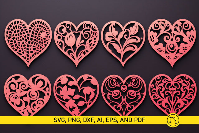 Valentine's Day Heart Element SVG Bundle SVG MD JOYNAL ABDIN 