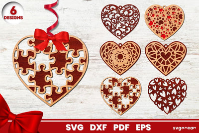 Valentine’s Day Heart Gift Tags SVG SvgOcean 